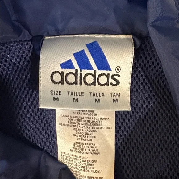 Adidas Series 3 Blue and Green Windbreaker Jacket Men's M - Picture 6 of 9